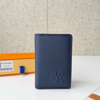 LOUIS VUITTON M25984 ポケットオーガナイザー LVエアログラム ブルー サイズ:8x11cm