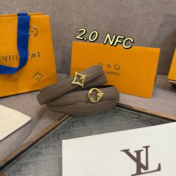 LV レディース ベルト フラワーグラム 20mm