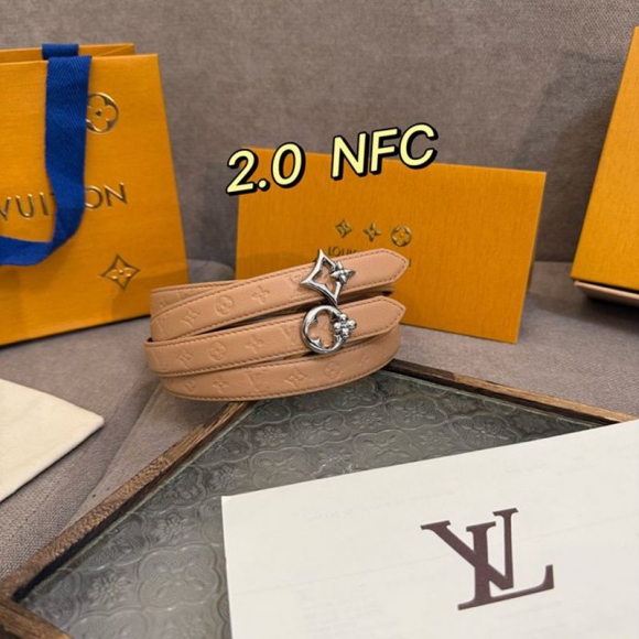 LV レディース ベルト フラワーグラム 20mm