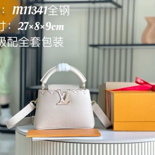 LOUIS VUITTON M11341 モノグラム ホワイト 斜め掛けバッグ レディース斜め掛けチェーン 21x14cm サイズ:21x14cm