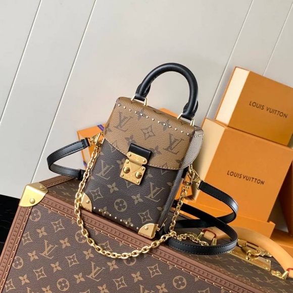 LOUIS VUITTON M82465 牛皮 モノグラム キャンバス 斜め掛けバッグ レディース斜め掛けチェーンフラップ 17.6x12.5cm サイズ:17.6x12.5cm LOUIS VUITTON M82465 牛皮 モノグラム キャンバス 斜め掛けバッグ レディース斜め掛けチェーンフラップ 17.6x12.5cm サイズ:17.6x12.5cm