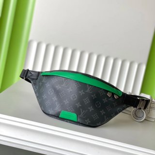LOUIS VUITTON M25924 ディスカバリー 黒花ウエストバッグ サイズ:44x15cm