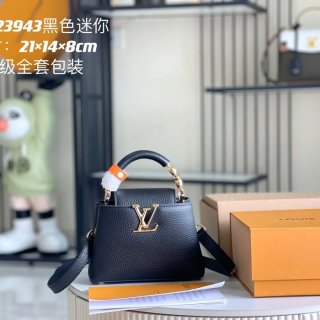 LOUIS VUITTON M23943 牛皮 モノグラム ブラック 斜め掛けバッグ レディース斜め掛けフラップ 21x14cm サイズ:21x14cm