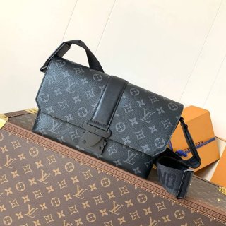 LOUIS VUITTON M46794 キャンバスメッセンジャー エスケープ 黒花 サイズ:28x16x10cm
