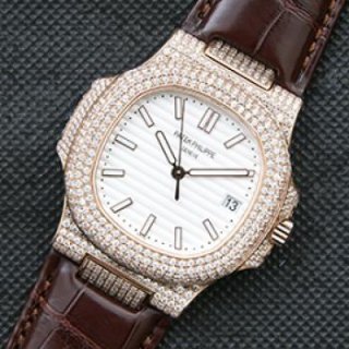 PATEK PHILIPPE ノーチラス 表全面ダイヤ 目玉腕時計