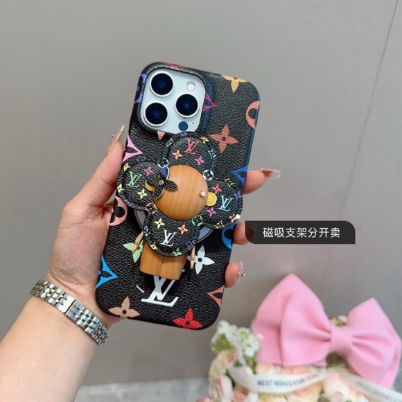 ルイ ヴィトン スタイル スマホケース 村上隆