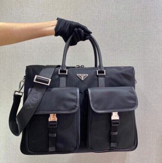 PRADA 2VE017 ナイロンブリーフケース サイズ:40x32cm