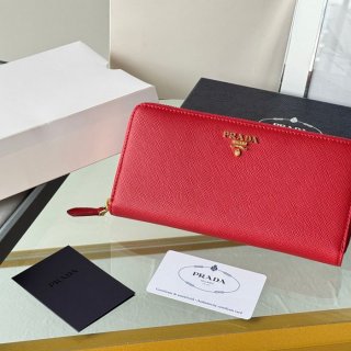 PRADA 1ML506 クラシックジッピー長財布 サフィアーノ十字紋 サイズ:19x12cm