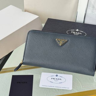 PRADA 1ML506 クラシックジッピー長財布 サフィアーノ十字紋 サイズ:19x12cm