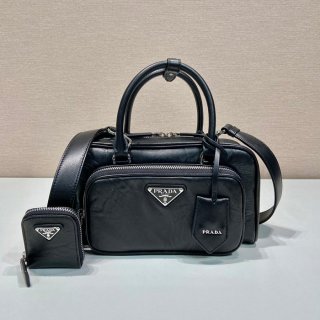 PRADA 1BB099 ボストンバッグ ランウェイ サイズ:24x12.5cm