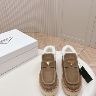 【PRADA】ウールブーツレディース
