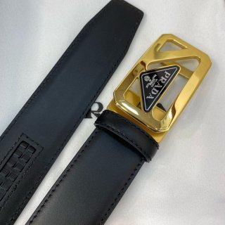 プラダ メンズ ベルト 自動バックル 34mm