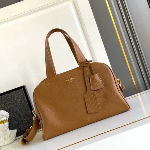 PRADA 1BB148 レザー ゴールド 斜め掛けバッグ、ショルダーバッグ、ハンドバッグ、ハンドバッグ クラシック 33x22x14cm サイズ:33x22x14cm PRADA 1BB148 レザー ゴールド 斜め掛けバッグ、ショルダーバッグ、ハンドバッグ、ハンドバッグ クラシック 33x22x14cm サイズ:33x22x14cm
