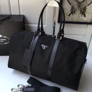 PRADA 1V19S パラシュート素材トラベルバッグ サイズ:48x26x16.5cm