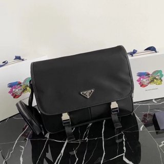 PRADA 2VD768B ナイロンフラップ斜め掛け サイズ:32x24x12cm