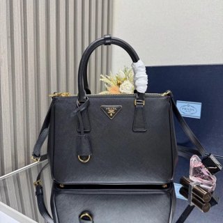 PRADA 1BA863 レザー ゴールド 斜め掛けバッグ、ショルダーバッグ ガレリア、クラシック 28x20x12cm サイズ:28x20x12cm
