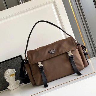 PRADA 2VD082 ナイロン、レザー 斜め掛けバッグ、ショルダーバッグ、ハンドバッグ ナイロン、クラシック 42x22x20cm サイズ:42x22x20cm