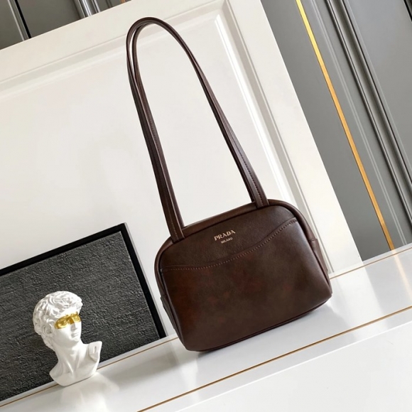 PRADA 1BB167 スエード、レザー ゴールド ショルダーバッグ、ハンドバッグ ヴィンテージ、ミニ 22x16x12cm サイズ:22x16x12cm PRADA 1BB167 スエード、レザー ゴールド ショルダーバッグ、ハンドバッグ ヴィンテージ、ミニ 22x16x12cm サイズ:22x16x12cm