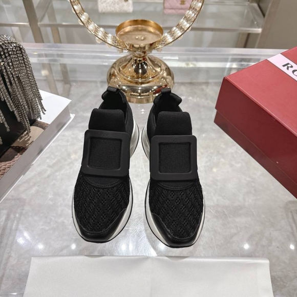 【ROGERVIVIER】25RVスニーカーレザースニーカーレディース