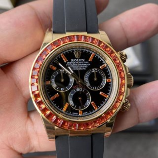 ROLEX 116588SACO ブラック/金ダイヤル ラバー コピー ROLEX 116588SACO ブラック/金ダイヤル ラバー コピー
