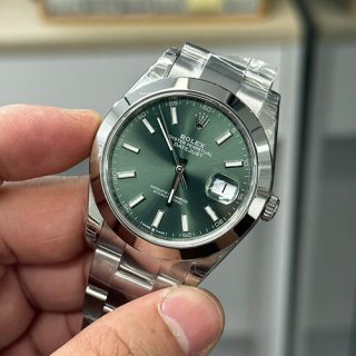 ROLEX M126300 デイトジャスト 41mm ミントグリーン 高級腕時計 ROLEX M126300 デイトジャスト 41mm ミントグリーン 高級腕時計