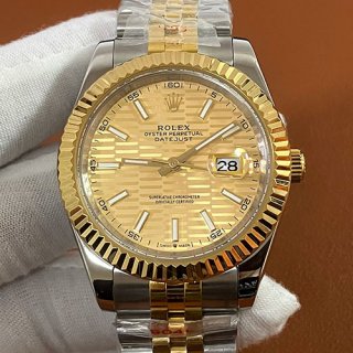 ROLEX M126333 デイトジャスト 41mm ゴールデンフルーテッド 完売必至 ROLEX M126333 デイトジャスト 41mm ゴールデンフルーテッド 完売必至