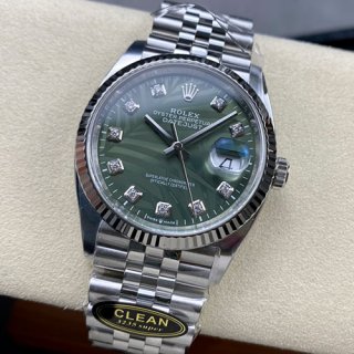 ROLEX M126234 CLEAN製 36mm グリーンパーム 3235自動巻き ROLEX M126234 CLEAN製 36mm グリーンパーム 3235自動巻き