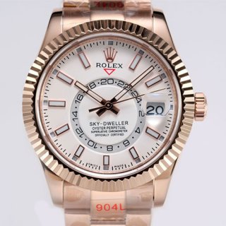 ROLEX M326935 スカイドゥエラー 42mm ホワイト ピンクゴールド ROLEX M326935 スカイドゥエラー 42mm ホワイト ピンクゴールド