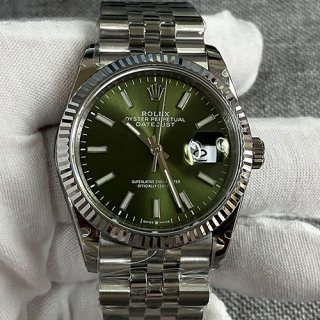 ROLEX M126234 デイトジャスト 36mm グリーン 2836搭載 2024人気 ROLEX M126234 デイトジャスト 36mm グリーン 2836搭載 2024人気