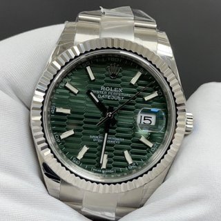 ROLEX M126334 デイトジャスト 41mm ミントグリーン フルーテッド 販促中 ROLEX M126334 デイトジャスト 41mm ミントグリーン フルーテッド 販促中