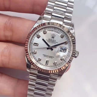 ROLEX 118239A デイデイト 36mm シルバー 3255自動巻 ROLEX 118239A デイデイト 36mm シルバー 3255自動巻