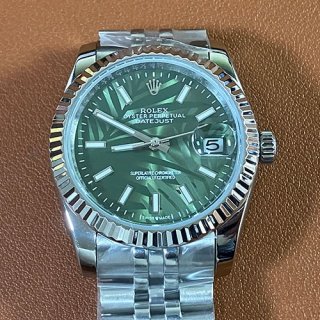 ROLEX デイトジャスト 126234 36mm グリーンパーム 大人気 ROLEX デイトジャスト 126234 36mm グリーンパーム 大人気