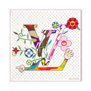 ルイ ヴィトン 新作村上隆コレクションスカーフ 90 x 90cm