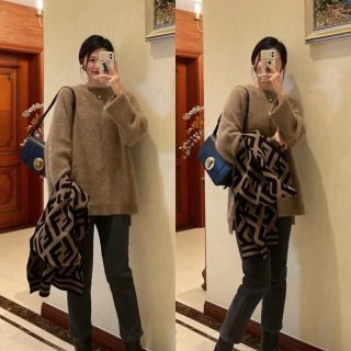 フェンディ ニットウールスカーフ 190 35cm