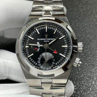 VACHERON CONSTANTIN 7900V/110A-B546 オーヴァーシーズ デュアルタイム ブラック お買い物楽しい