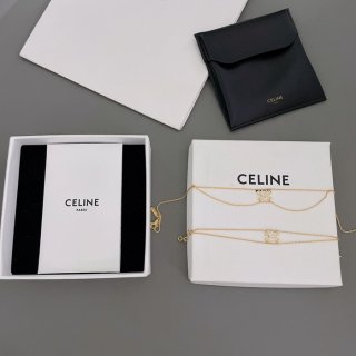 ネックレス C 滿鑽凱旋門二重ネックレス（ブレスレット兼用）— CNC刻印ロゴ、重ね付け推奨、1年中使用可