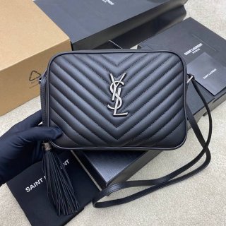 SAINT LAURENT 505730 ブラック、シルバー 斜め掛けバッグ クラシック 23x16cm サイズ:23x16cm