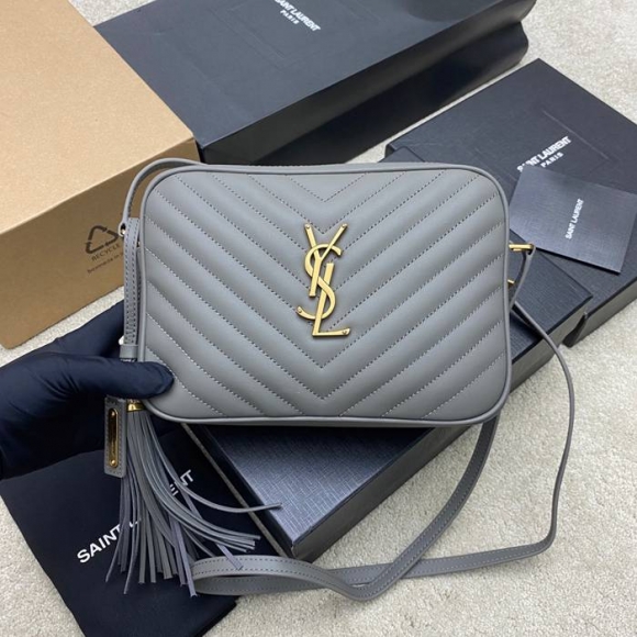 SAINT LAURENT 505730 グレー、ゴールド 斜め掛けバッグ クラシック 23x16cm サイズ:23x16cm SAINT LAURENT 505730 グレー、ゴールド 斜め掛けバッグ クラシック 23x16cm サイズ:23x16cm