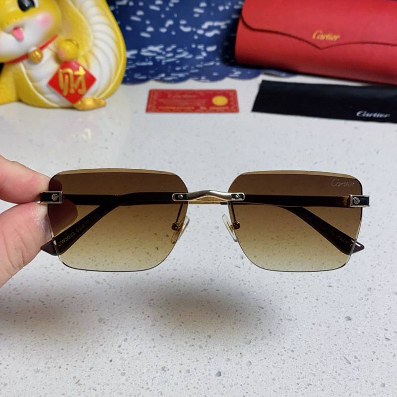 25SS夏カルティエUV紫外線対策サングラス2504PKJ80-CA014