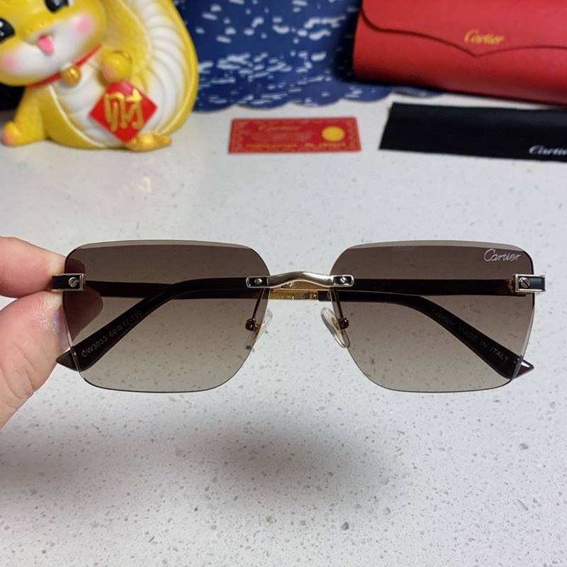 25SS夏カルティエUV紫外線対策サングラス2504PKJ80-CA015