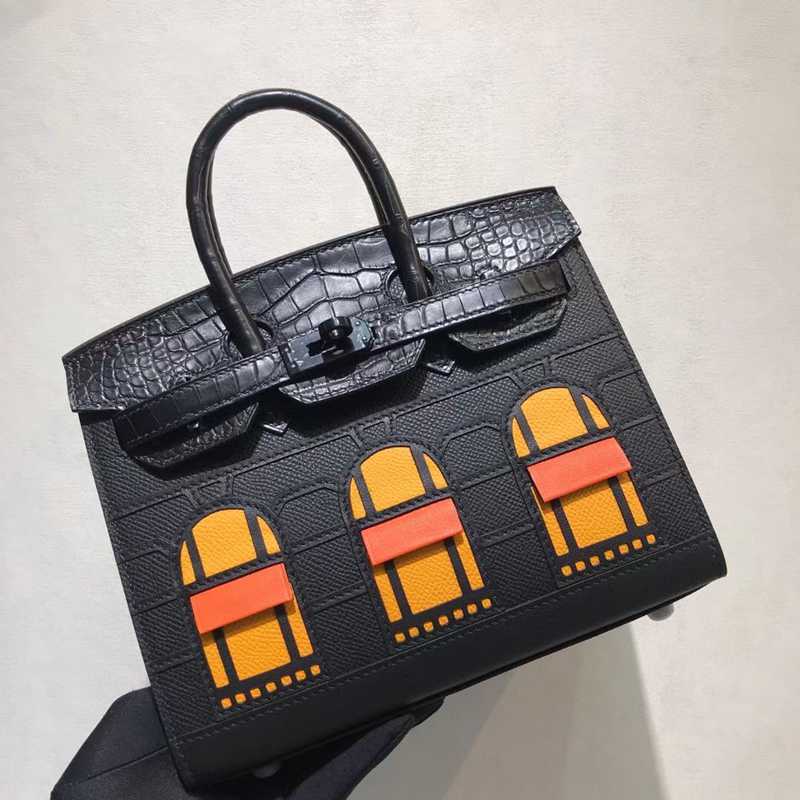 オーダーエルメストリヨンクレマンスバーキン20-25-30CM写真色-金具ブラック2023AMBirkin-0292