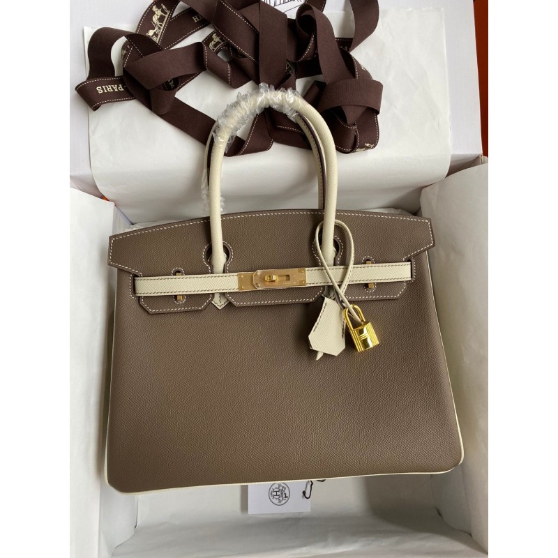 オーダーエルメス手作りBeeswaxthreadバーキン25-30写真色-金具シルバー2023AMBirkin1400-0267
