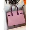 オーダーエルメス手作りBeeswaxthreadバーキン25-30写真色-金具シルバー2023AMBirkin1400-0268