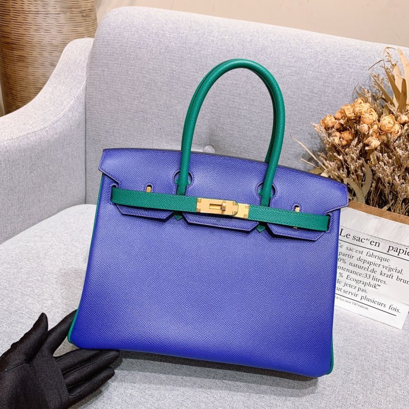 オーダーエルメス手作りBeeswaxthreadバーキン25-30写真色-金具シルバー2023AMBirkin1400-0269