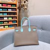オーダーエルメス手作りBeeswaxthreadバーキン25-30写真色-金具シルバー2023AMBirkin1400-0270