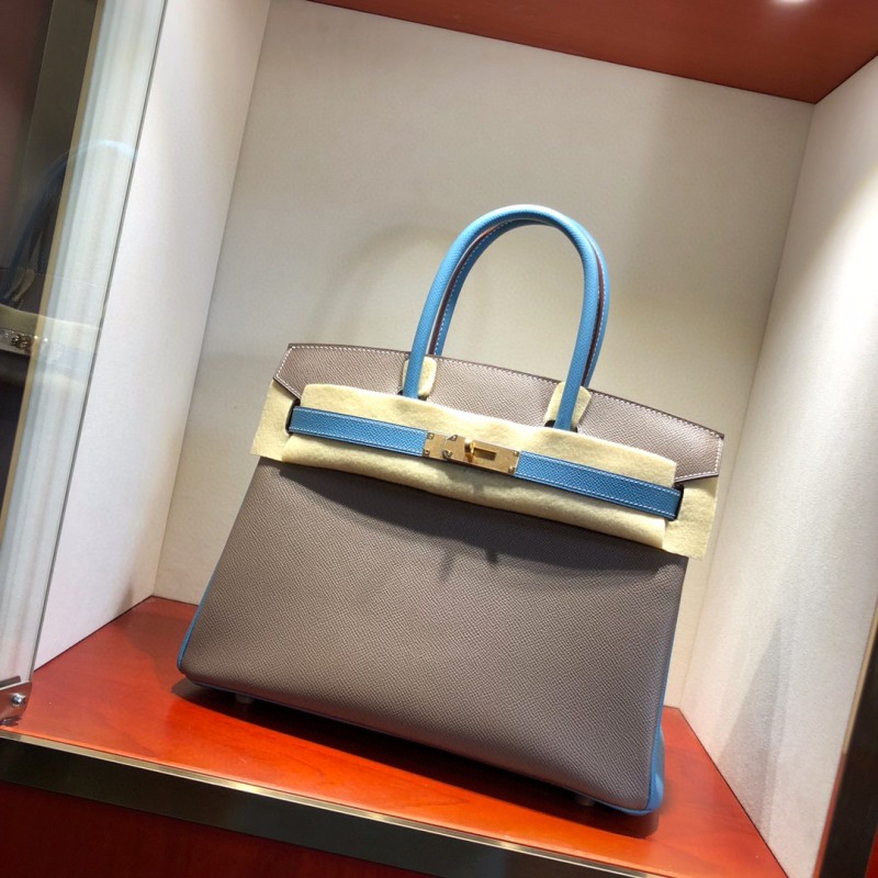 オーダーエルメス手作りBeeswaxthreadバーキン25-30写真色-金具ゴールド2023AMBirkin1400-0271