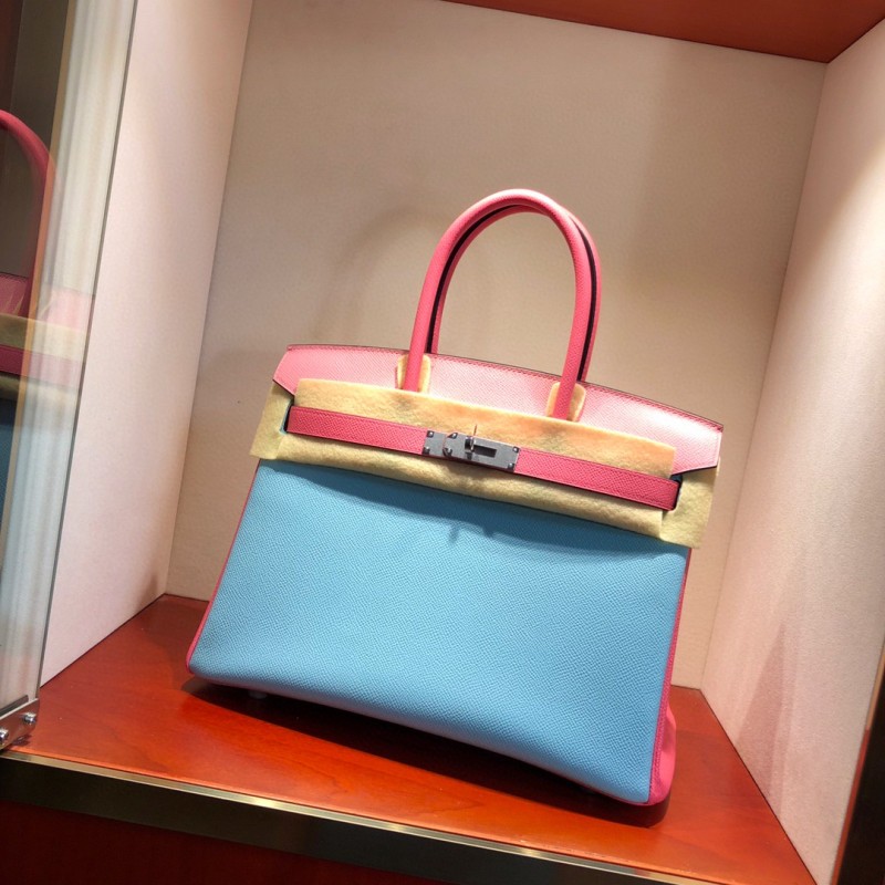 オーダーエルメス手作りBeeswaxthreadバーキン25-30写真色-金具シルバー2023AMBirkin1400-0276
