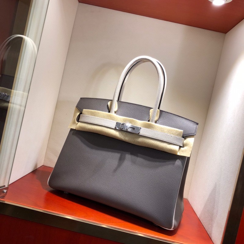 オーダーエルメス手作りBeeswaxthreadバーキン25-30写真色-金具シルバー2023AMBirkin1400-0281