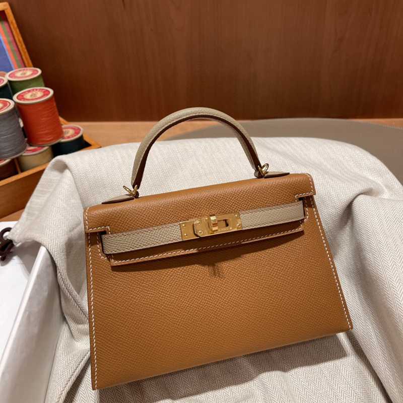 新入荷高品質エルメスケリーminiEpsom手作り写真色2023-金具ゴールド2023AMkelly-0009