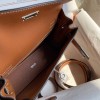 飛ぶように売れるエルメスケリー22DanSe手作りBeeswaxthread写真色-金具シルバー2023AMkelly-1100-20